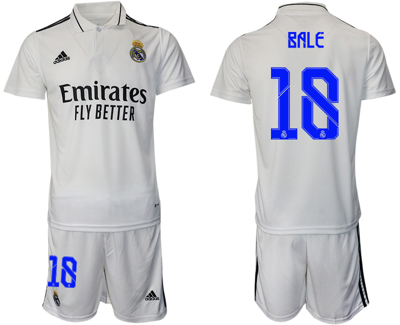 Men 2022-2023 Club Real Madrid home white #18 Adidas Soccer Jersey